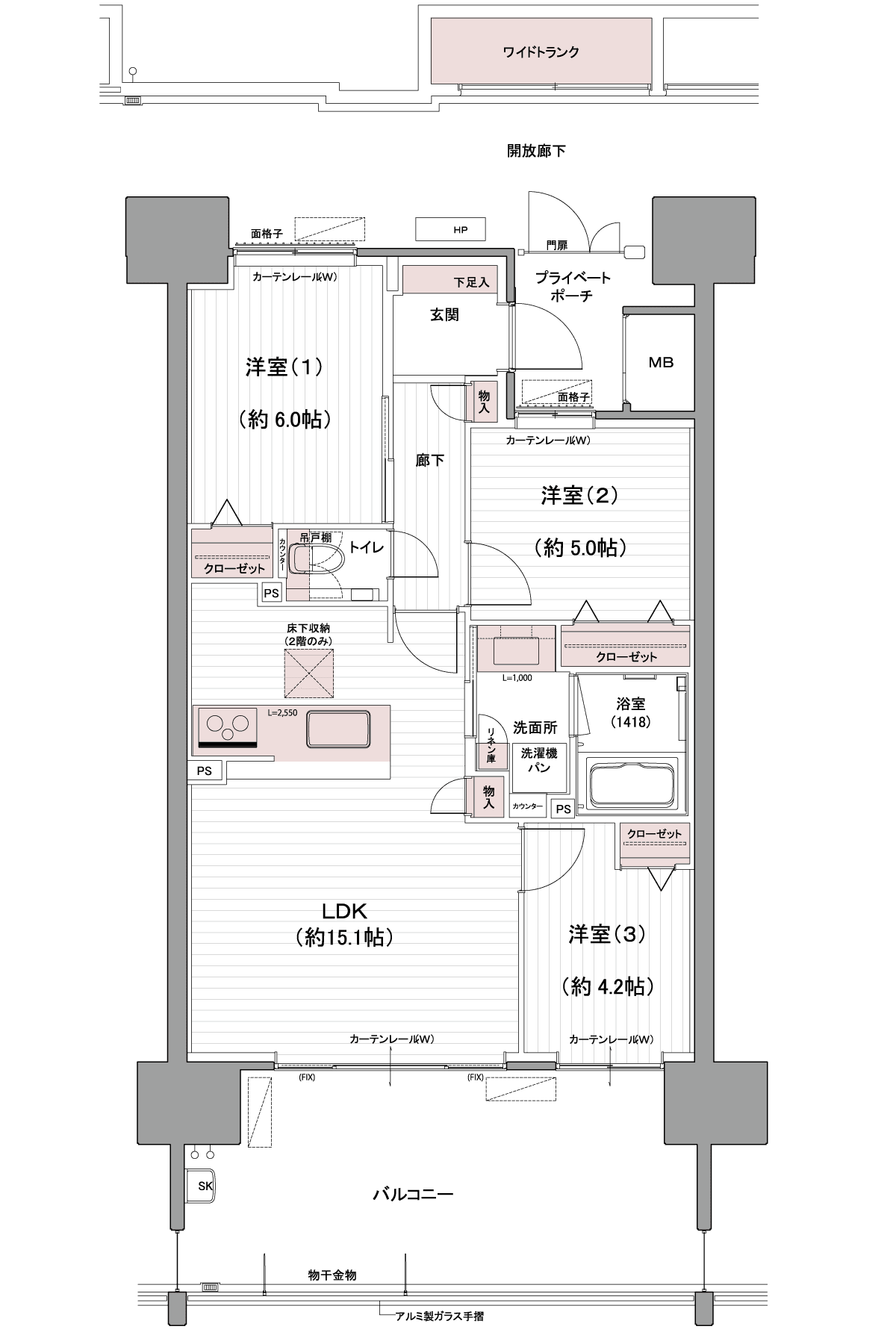 Bタイプ間取り図