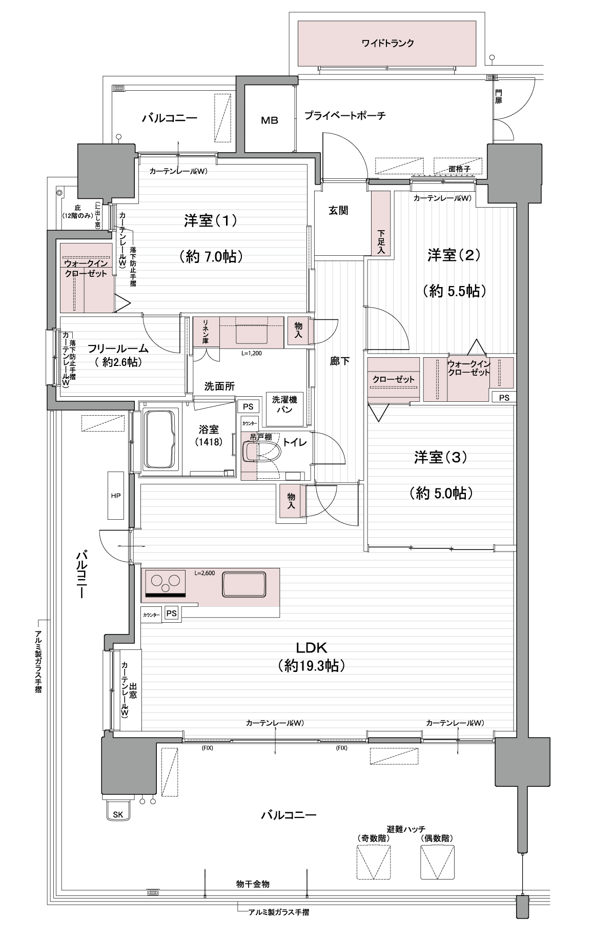 Eタイプ間取り図